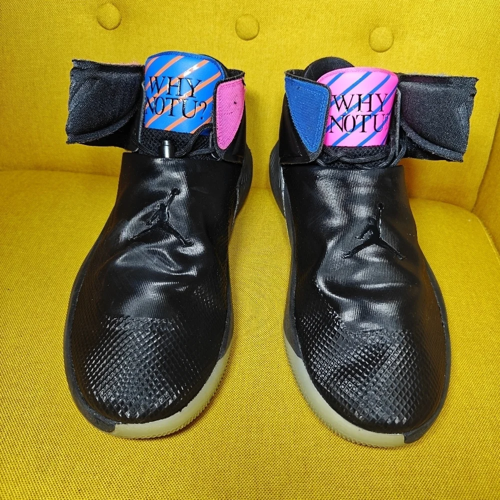 Jordan Why Not Zer0.1 Black Pink Blast Blue Basketball Shoes Men's Size 10